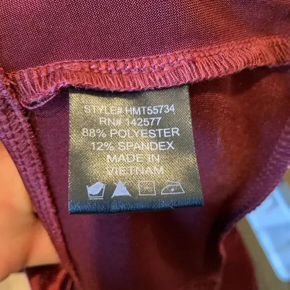 Haute Monde Structured Bodysuit Sz L Cut Out Burgundy Whimsigoth Punk Sexy EUC - Picture 10 of 11